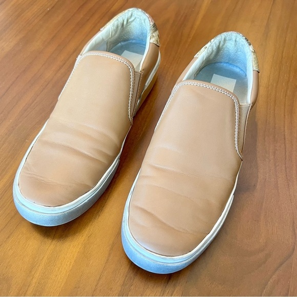 Dolce Vita Zaylor Nude Color Slip On, Metallic and Snake Skin Accent, Size 7.5 - Picture 5 of 7